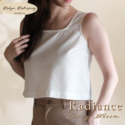Radiance Crop Top in Ivory Bloom